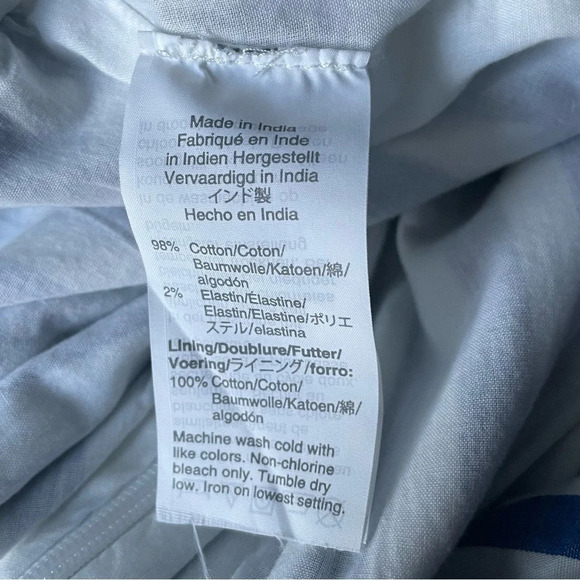 J Crew Tie-back halter jumpsuit blue white stripe 18564 - Picture 15 of 15